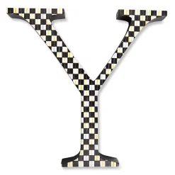 New MacKenzie-Childs Courtly Check Letter - Y