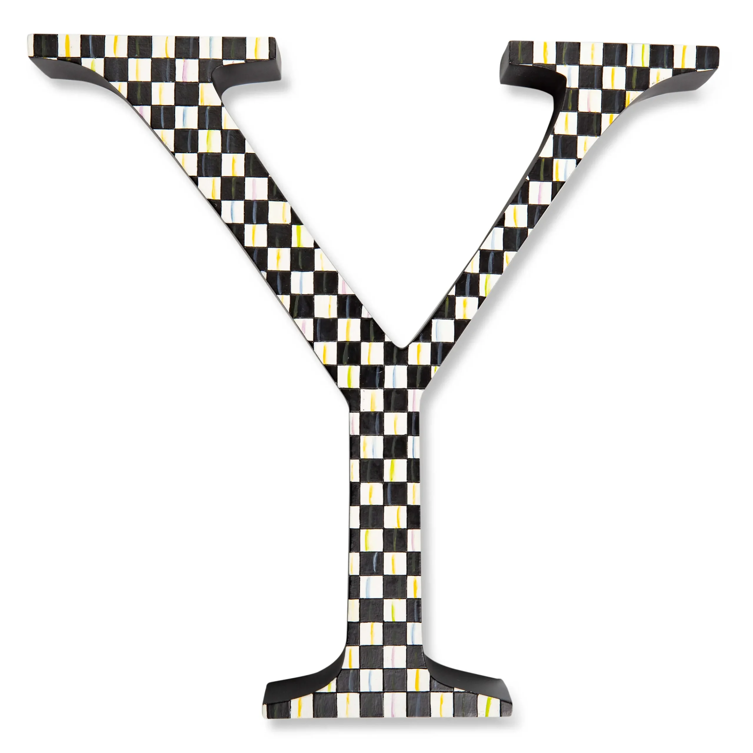 New MacKenzie-Childs Courtly Check Letter - Y