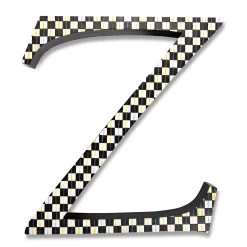 New MacKenzie-Childs Courtly Check Letter - Z