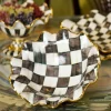 Discount MacKenzie-Childs Courtly Check Medium Fluted Serving Bowl