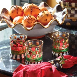 Discount MacKenzie-Childs Courtly Check Medium Fluted Serving Bowl