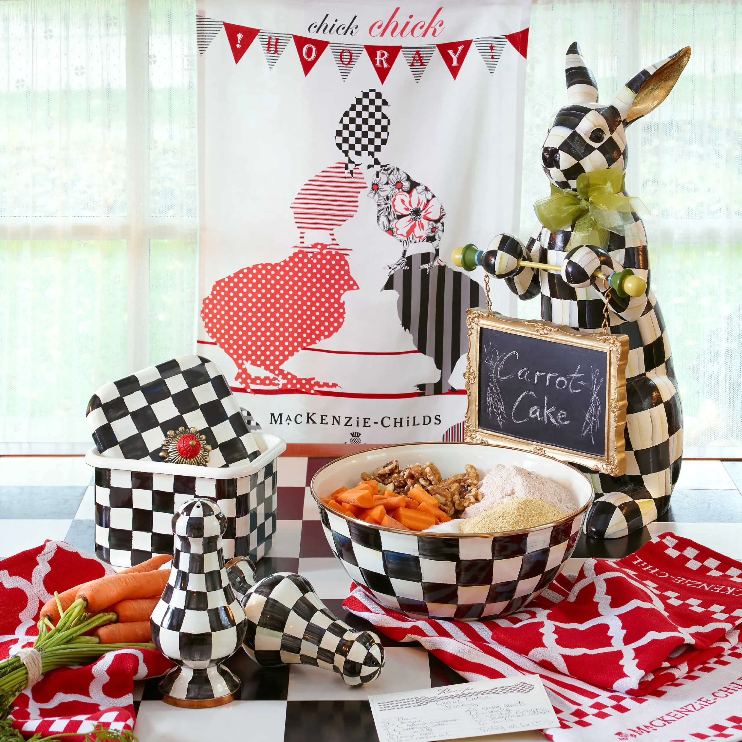 Discount MacKenzie-Childs Courtly Check Menu Rabbit