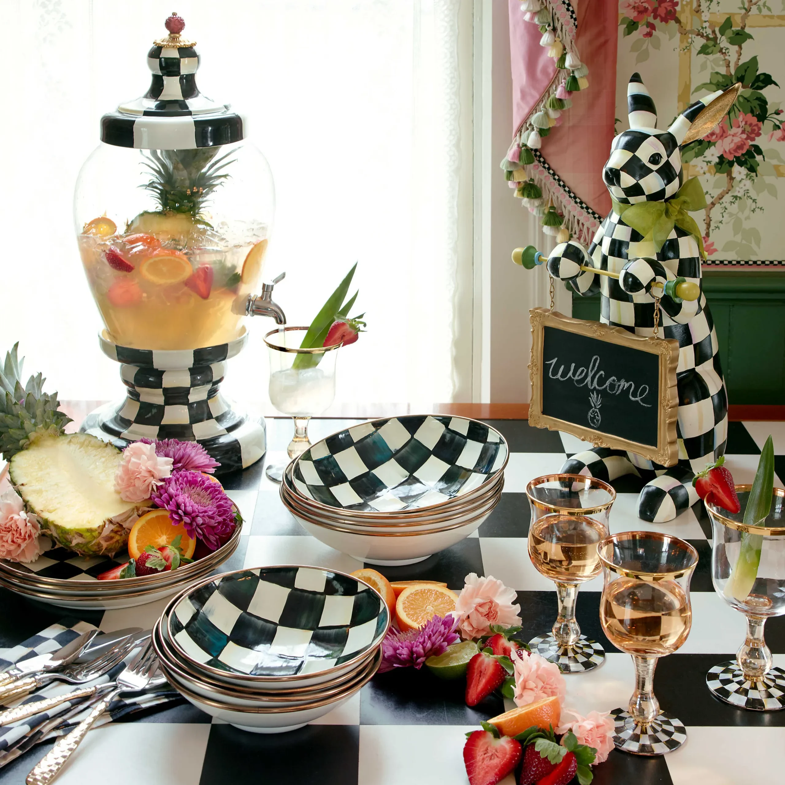 Discount MacKenzie-Childs Courtly Check Menu Rabbit