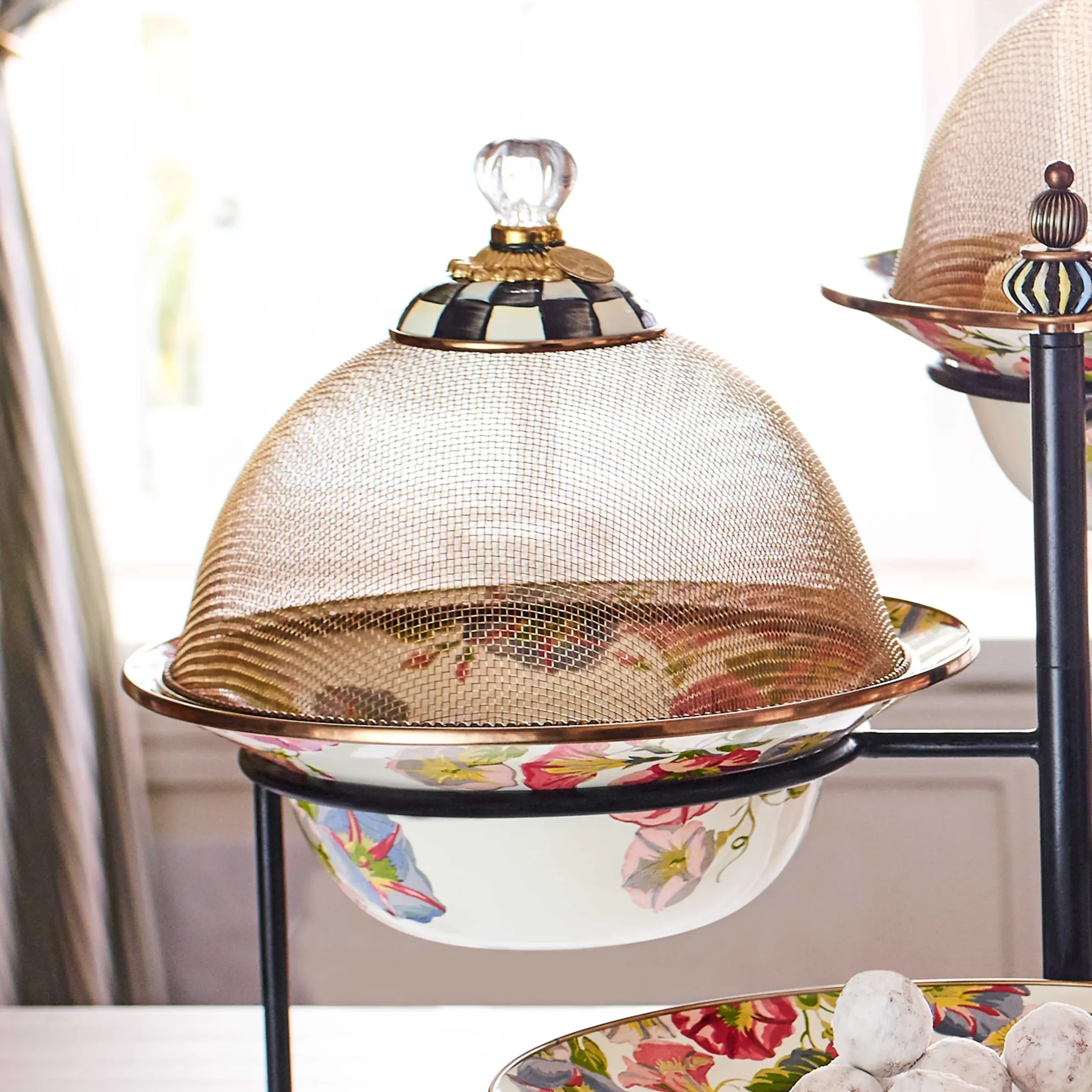 Hot MacKenzie-Childs Courtly Check Mesh Dome - Small