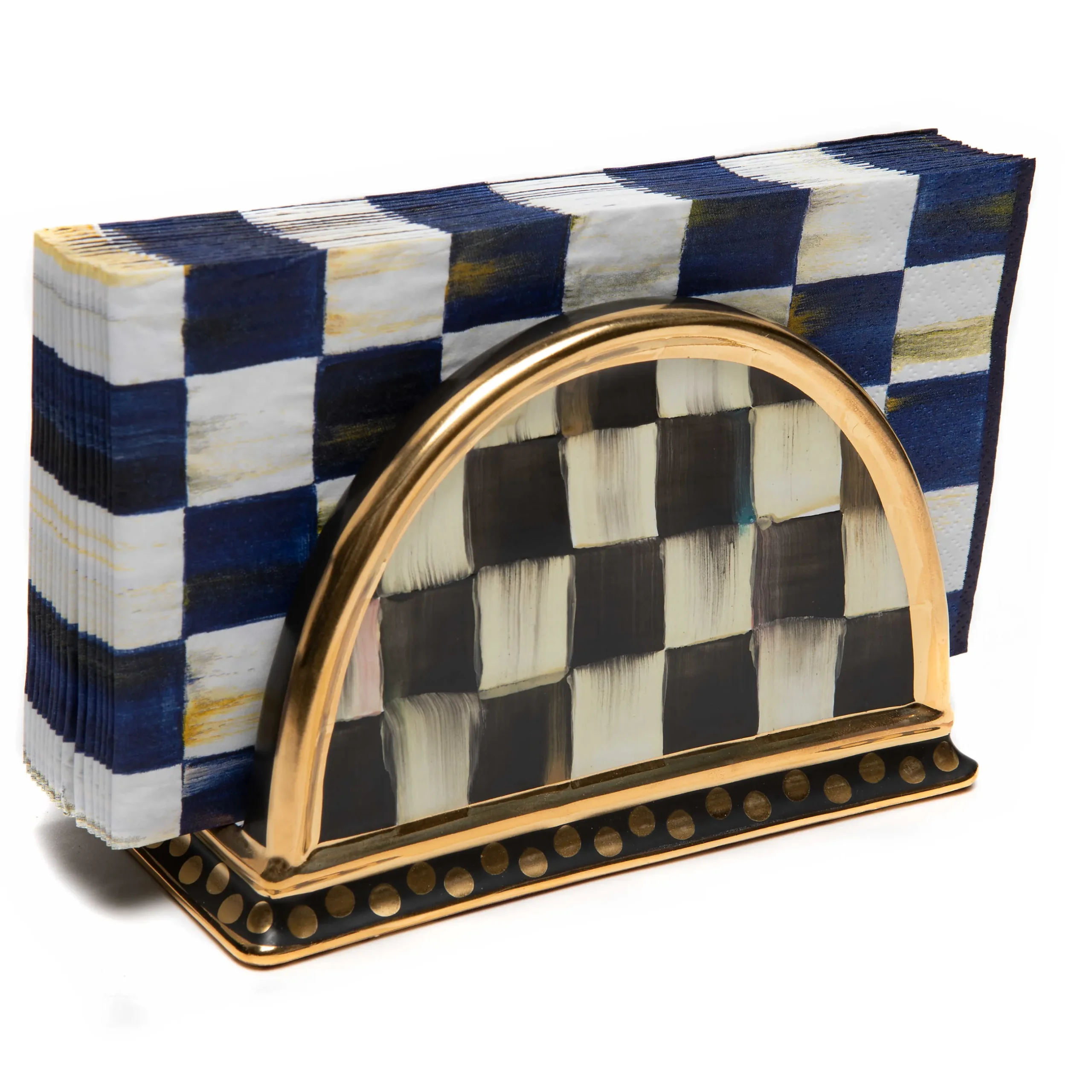 Hot MacKenzie-Childs Courtly Check Napkin Holder