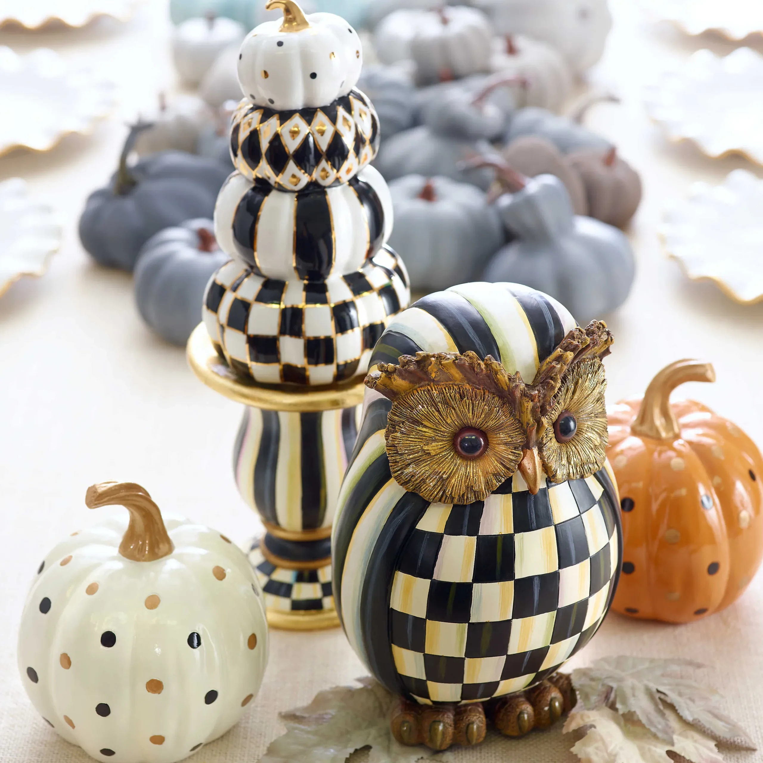 MacKenzie-Childs Courtly Check Owl