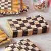MacKenzie-Childs Courtly Check Paper Napkins - Guest - Gold
