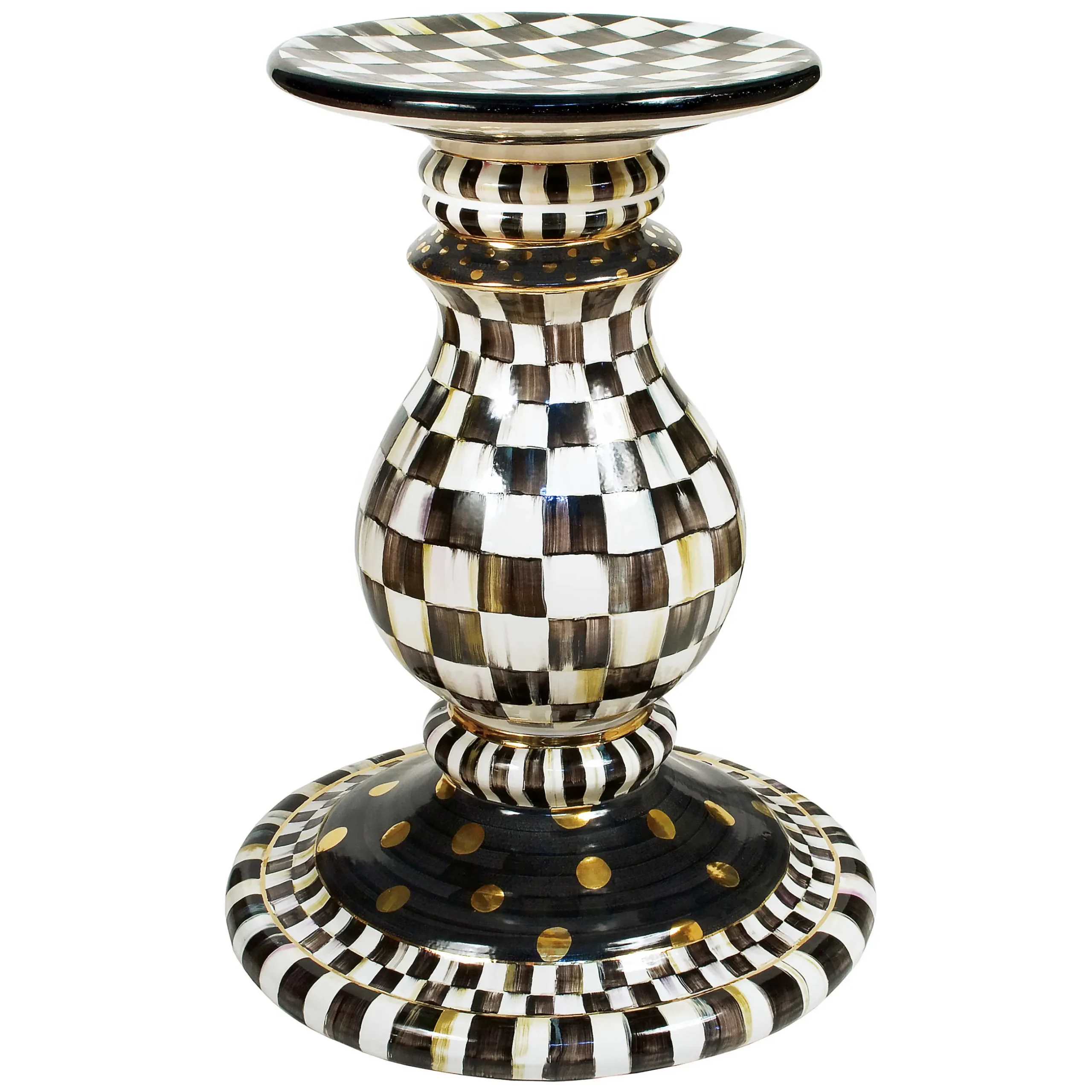 Outlet MacKenzie-Childs Courtly Check Pedestal Table Base