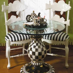 Outlet MacKenzie-Childs Courtly Check Pedestal Table Base