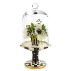 MacKenzie-Childs Courtly Check Pedestal With Cloche