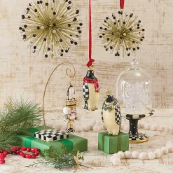 MacKenzie-Childs Courtly Check Pedestal With Cloche