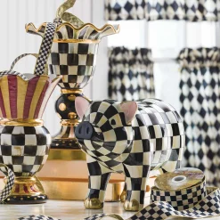 Discount MacKenzie-Childs Courtly Check Pig Figurine
