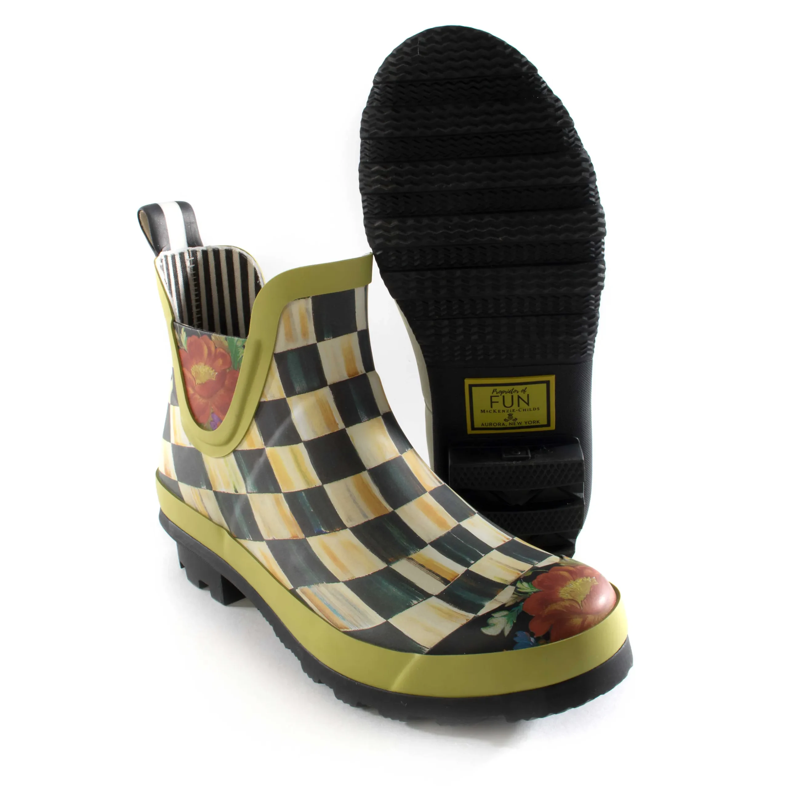 Best MacKenzie-Childs Courtly Check Rain Boots - Short - Size 9