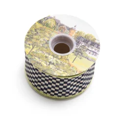 Discount MacKenzie-Childs Courtly Check 2.5" Ribbon - Spring Green