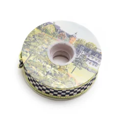 Best MacKenzie-Childs Courtly Check 1" Ribbon - Spring Green