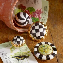 Clearance MacKenzie-Childs Courtly Check Round Knob