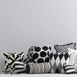 Best MacKenzie-Childs Courtly Check Ruffled Square Pillow