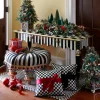 Online MacKenzie-Childs Courtly Check Sash Pillow - Red