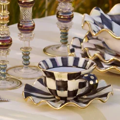 Best MacKenzie-Childs Courtly Check Saucer