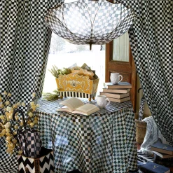 New MacKenzie-Childs Courtly Check Seamless Umbrella
