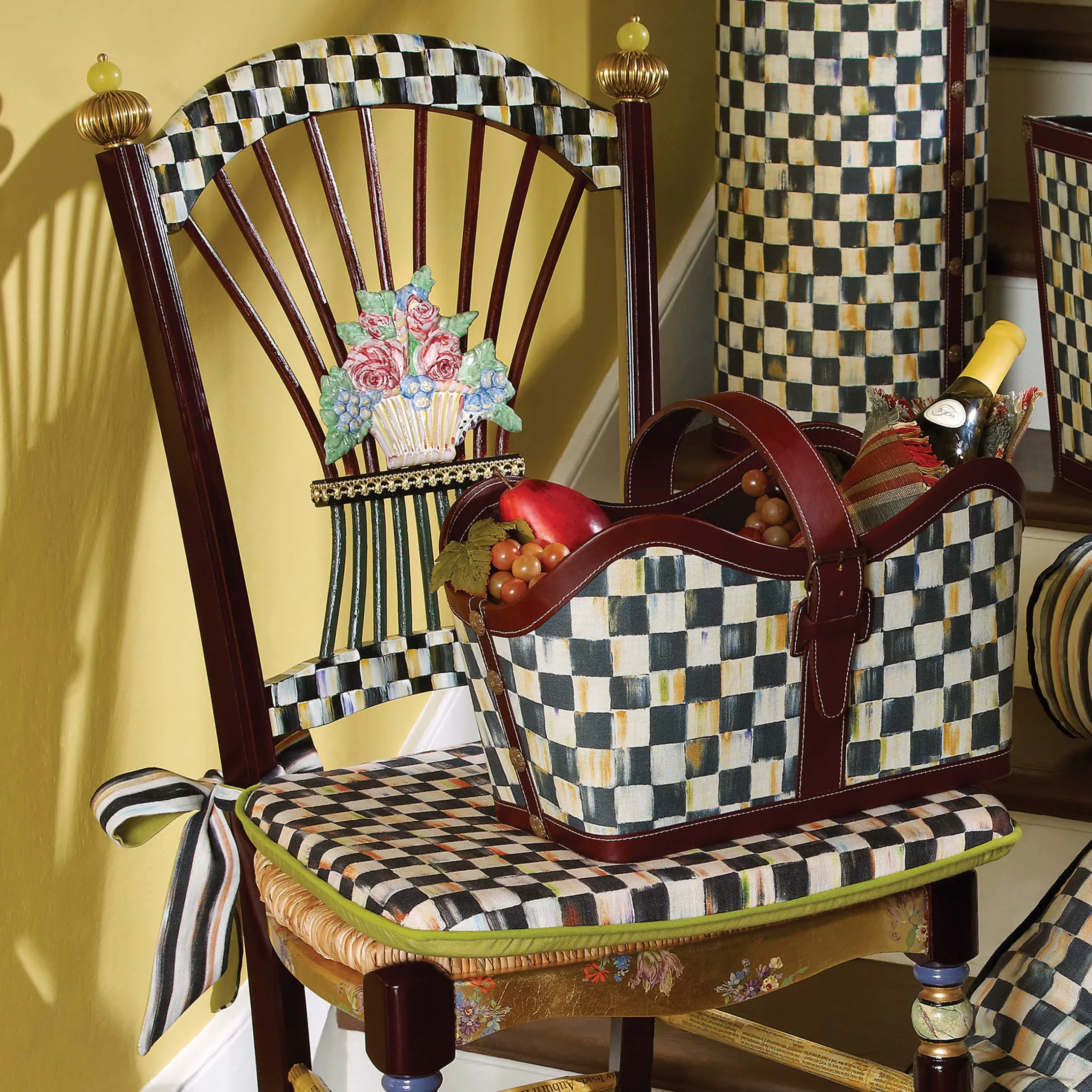Best MacKenzie-Childs Courtly Check Seat Cushion