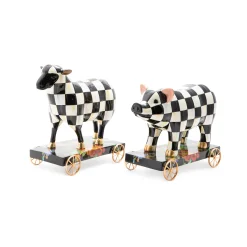 Discount MacKenzie-Childs Courtly Check Sheep On Parade Decor