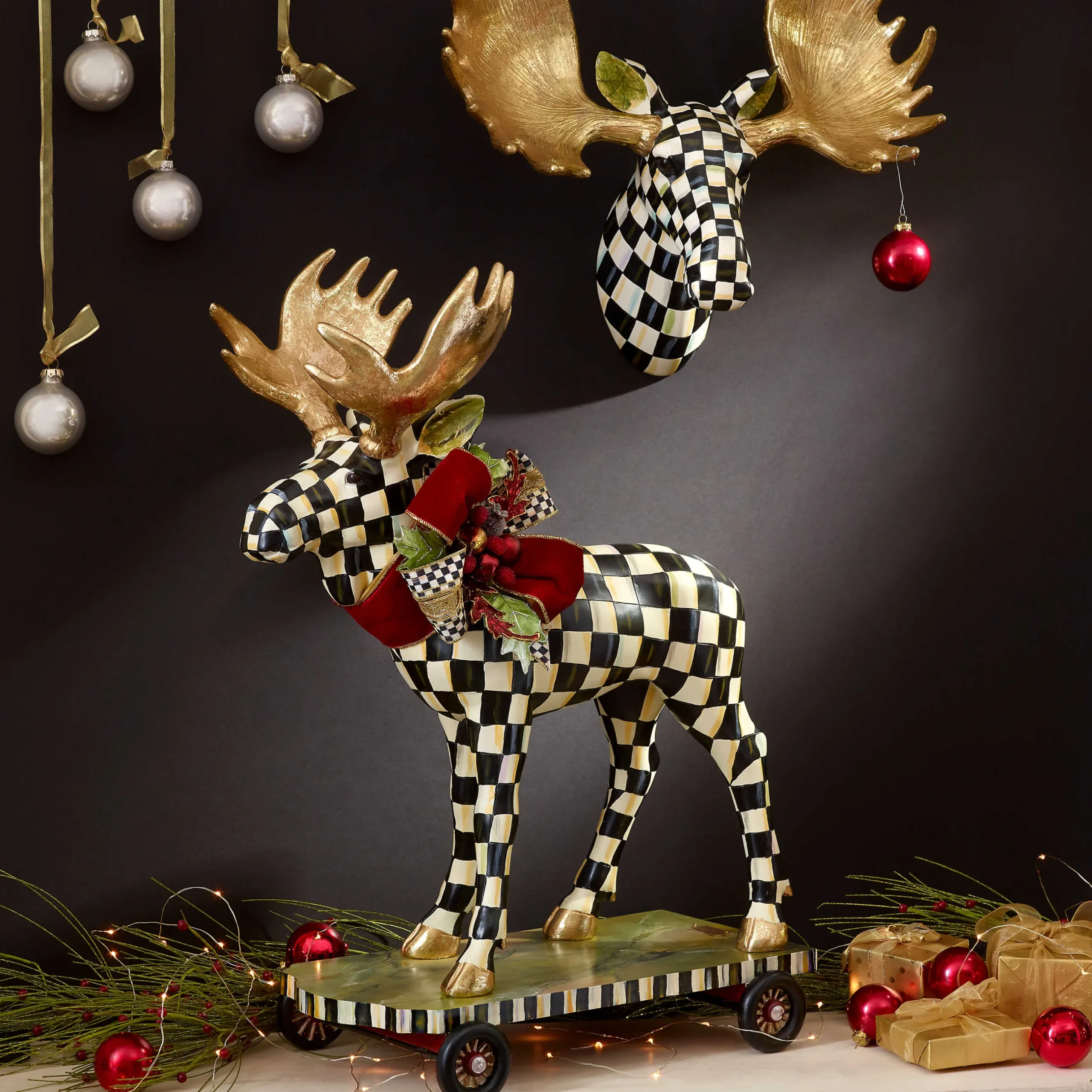 Sale MacKenzie-Childs Courtly Check Small Moose