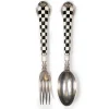 Outlet MacKenzie-Childs Courtly Check Spoon & Fork