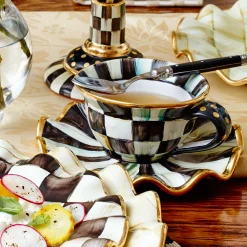 Outlet MacKenzie-Childs Courtly Check Teacup