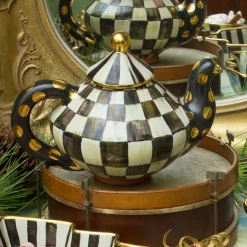 Sale MacKenzie-Childs Courtly Check Teapot