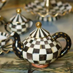 Sale MacKenzie-Childs Courtly Check Teapot
