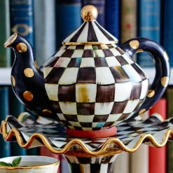 Sale MacKenzie-Childs Courtly Check Teapot