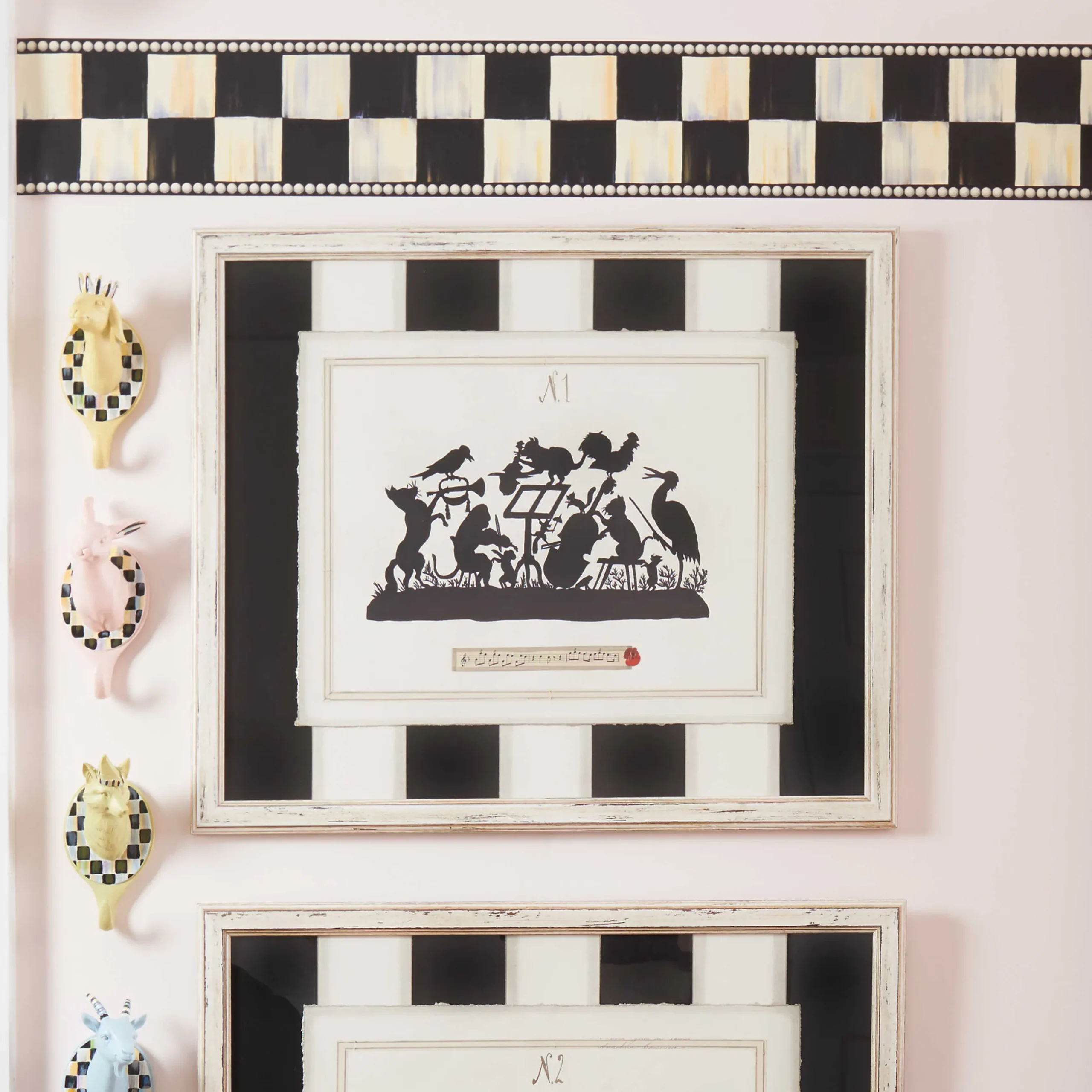 Online MacKenzie-Childs Courtly Check Wallpaper Border
