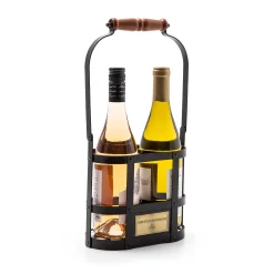 Best MacKenzie-Childs Courtly Check Wine Carrier