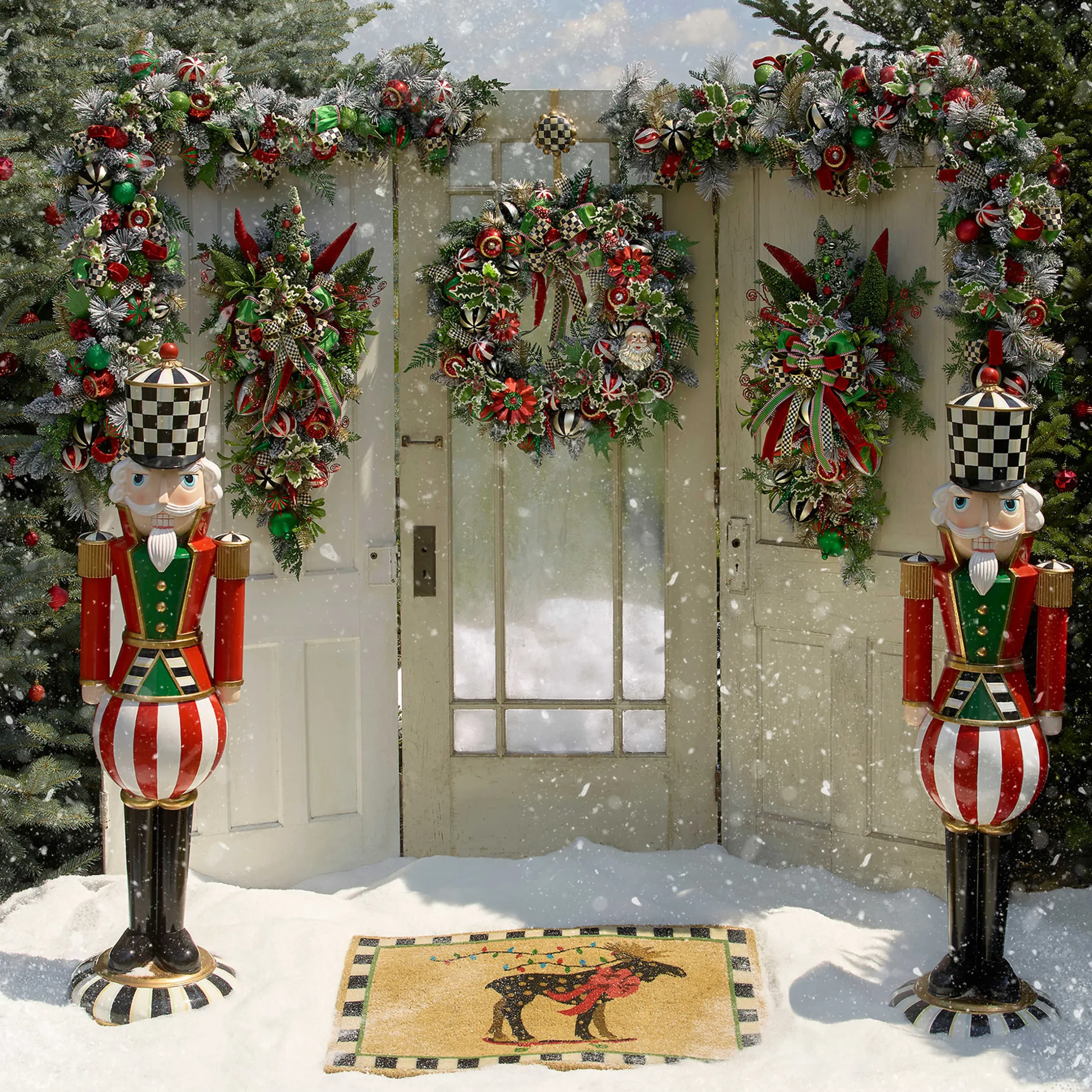Best MacKenzie-Childs Courtly Check Wreath Hanger
