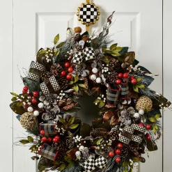 Best MacKenzie-Childs Courtly Check Wreath Hanger