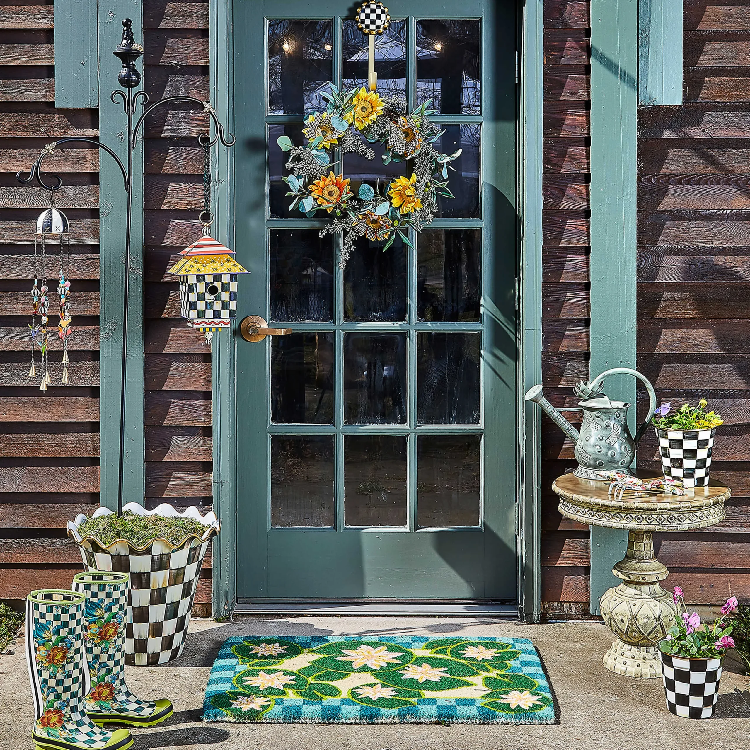 Best MacKenzie-Childs Courtly Check Wreath Hanger