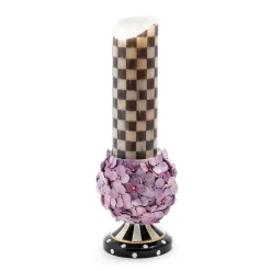 Online MacKenzie-Childs Courtly Cottage Hydrangea Pillar Candle Holder
