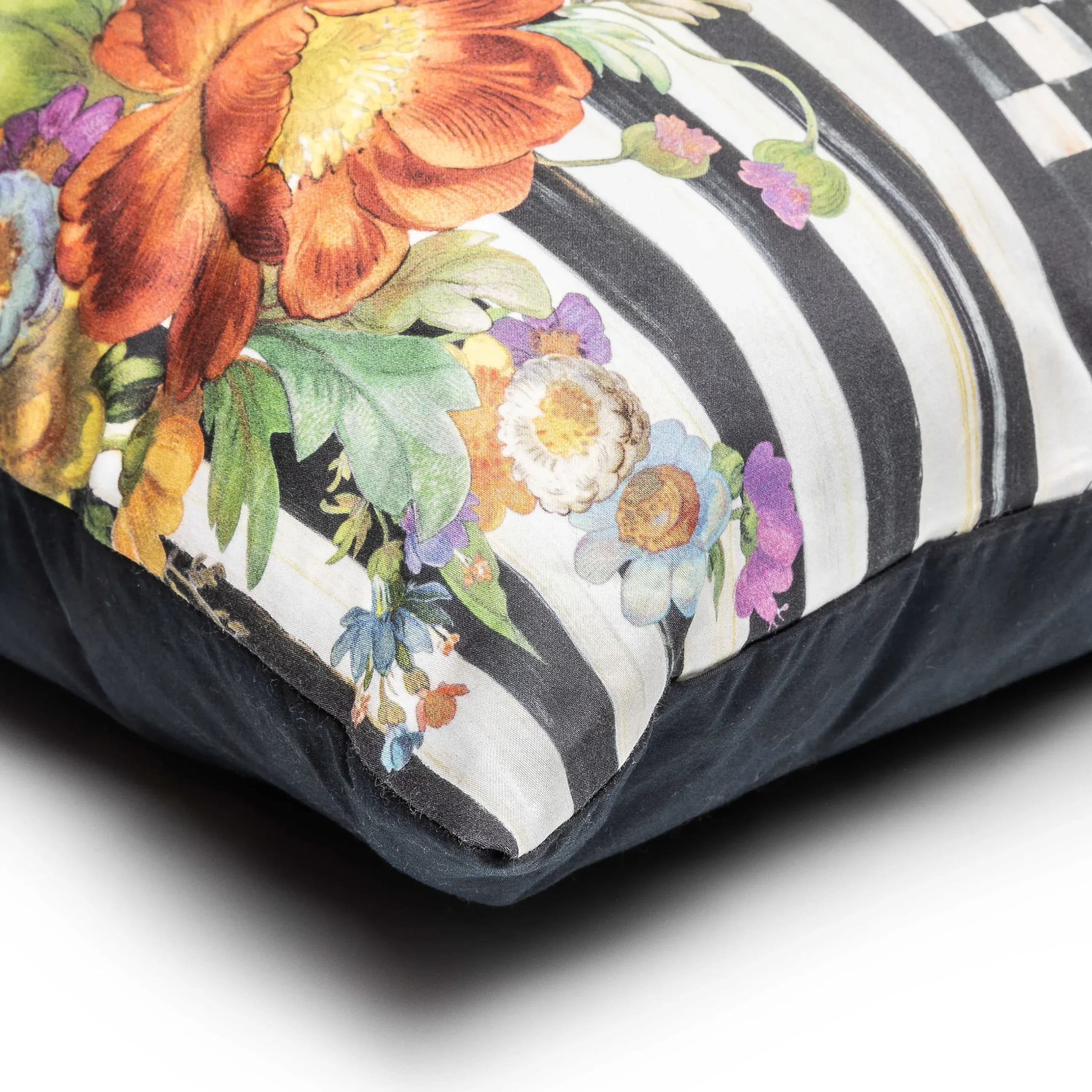 Hot MacKenzie-Childs Courtly Flower Market Lumbar Pillow