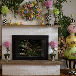 New MacKenzie-Childs Courtly Stripe Tabletop Urn