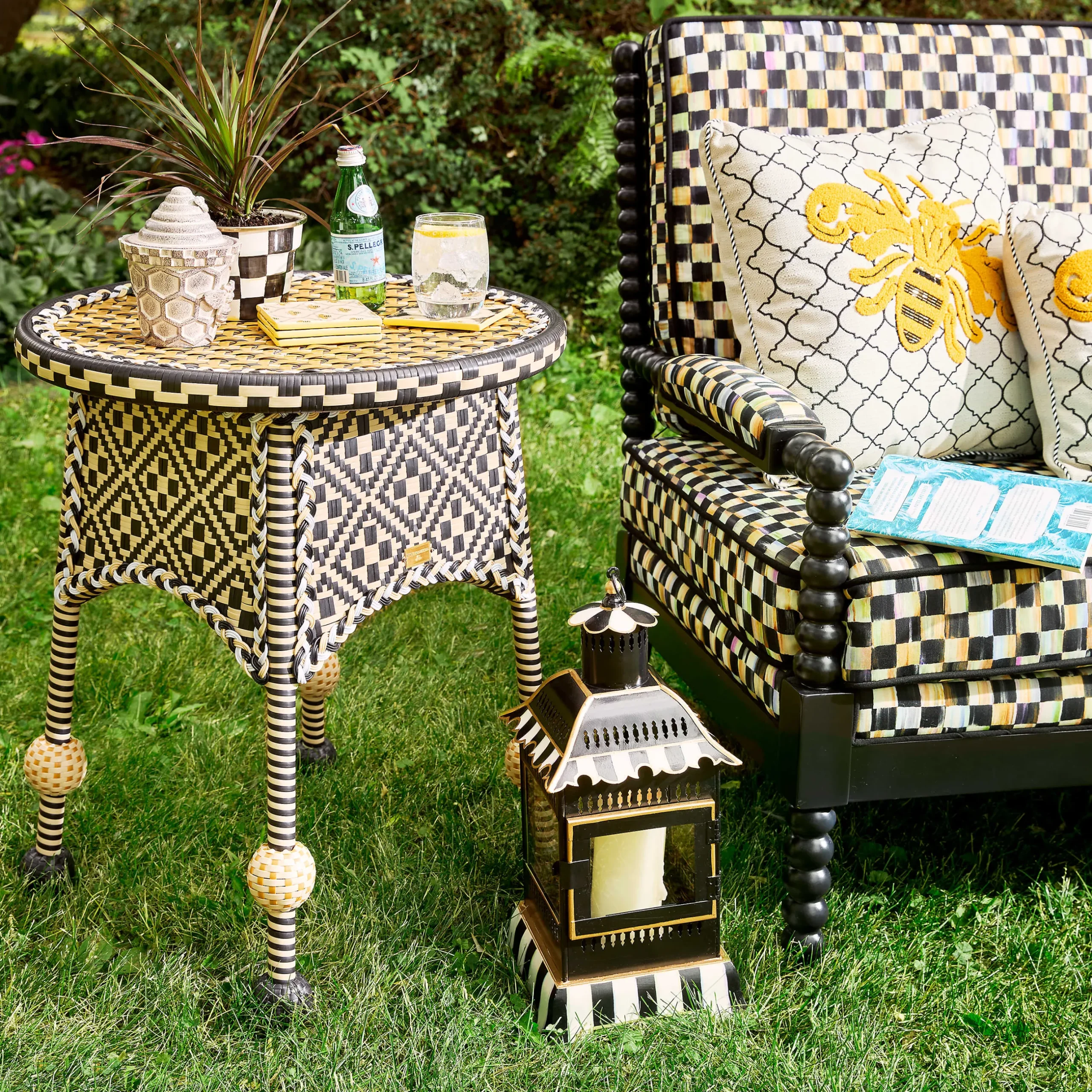 Discount MacKenzie-Childs Courtyard Outdoor End Table