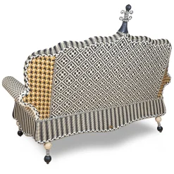 Best MacKenzie-Childs Courtyard Outdoor Loveseat - Queen Bee