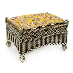 Outlet MacKenzie-Childs Courtyard Outdoor Ottoman - Queen Bee