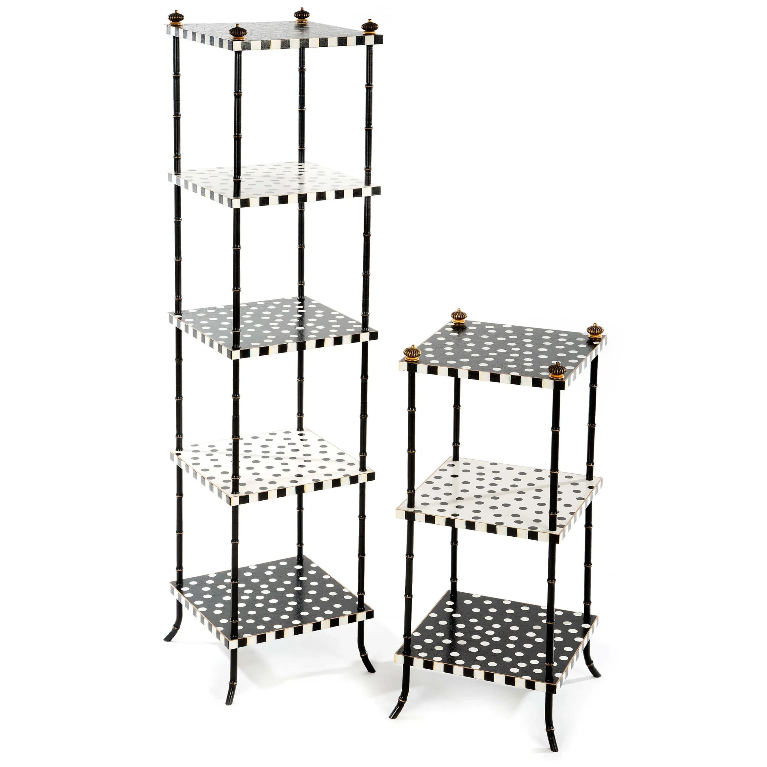 Outlet MacKenzie-Childs Dot Three Tier Table