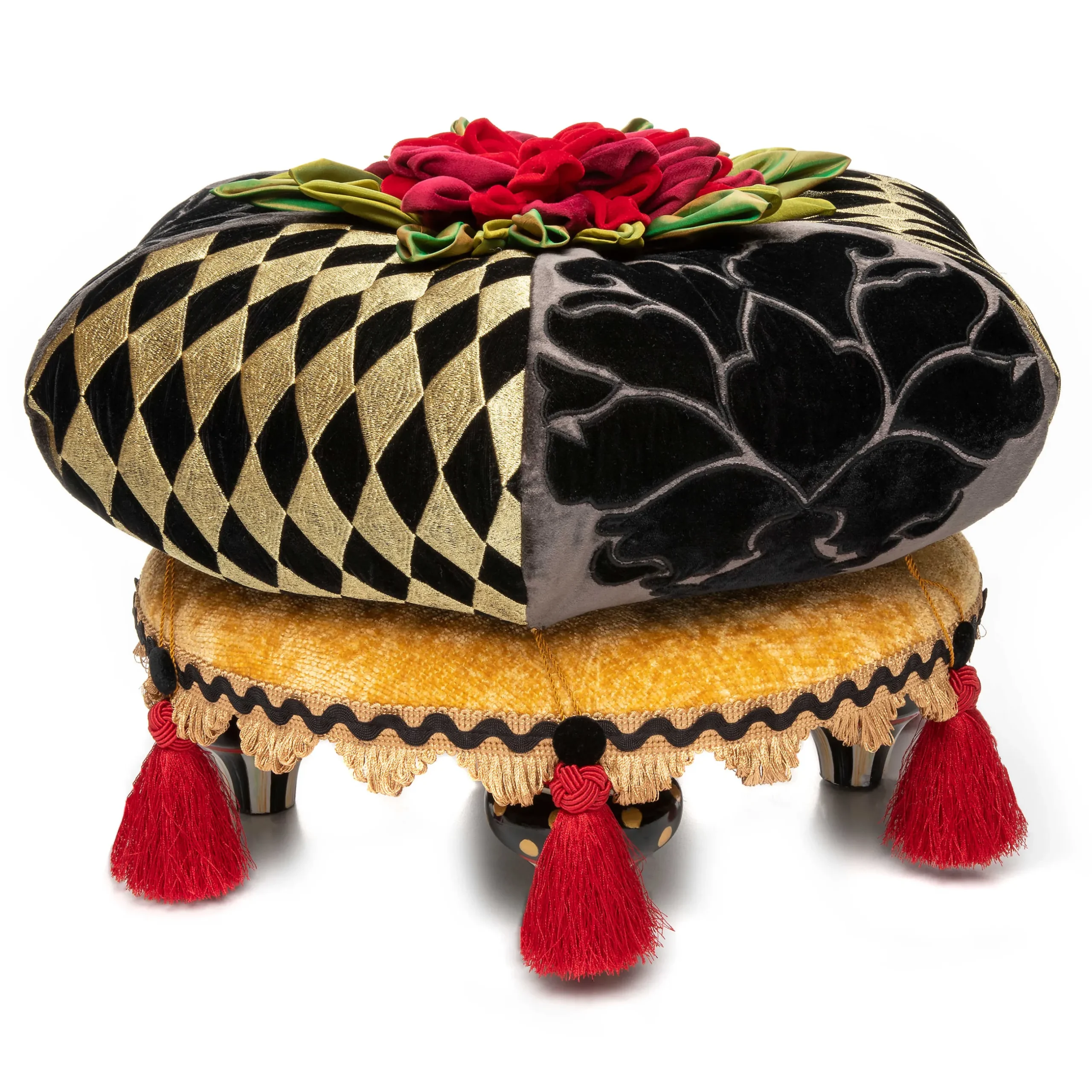 New MacKenzie-Childs Evenfall Footstool