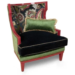 New MacKenzie-Childs Evenfall Wing Chair