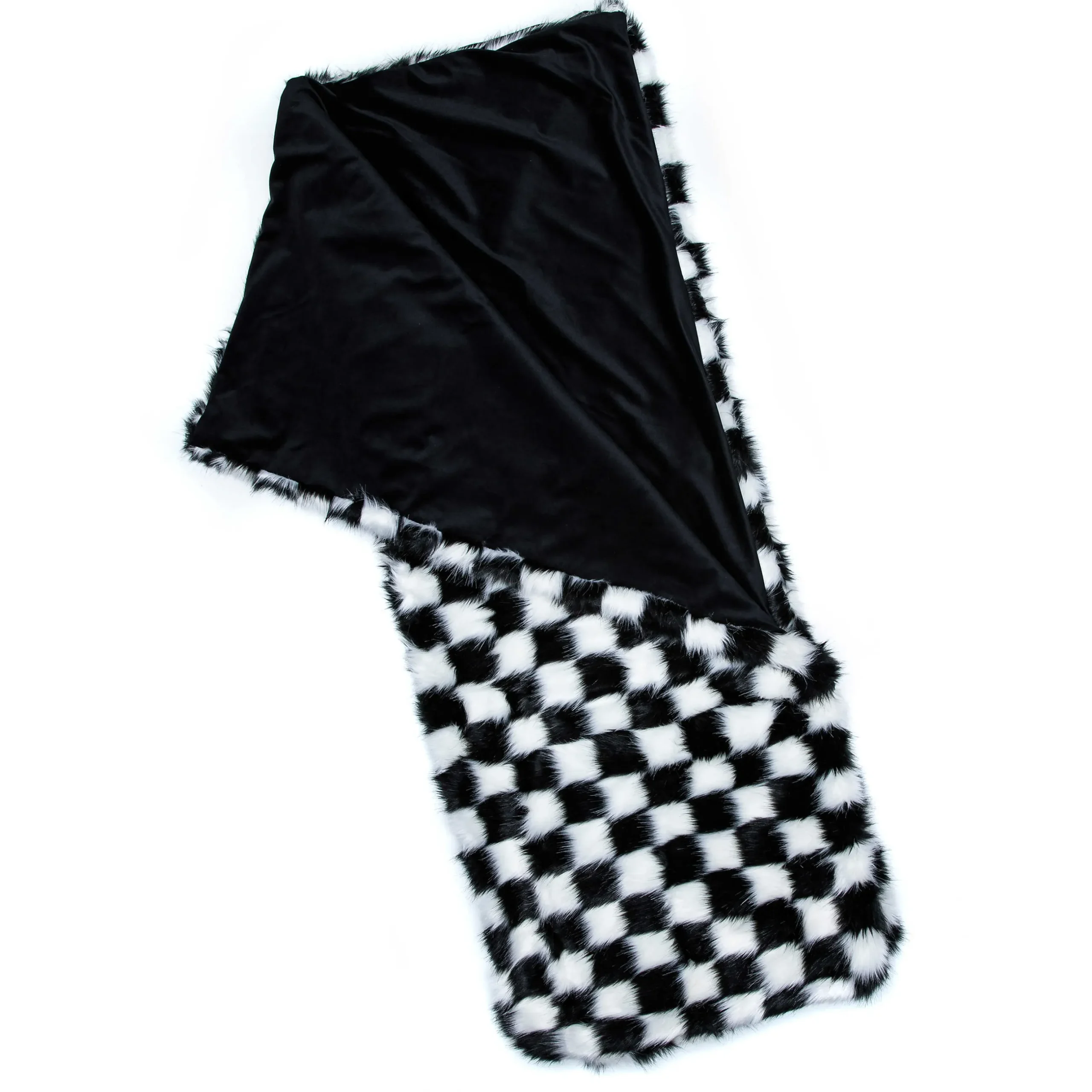 Clearance MacKenzie-Childs Fab Fur Check Throw