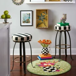 Online MacKenzie-Childs Flatiron Bar Stool - Black