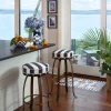 MacKenzie-Childs Flatiron Bar Stool - Navy