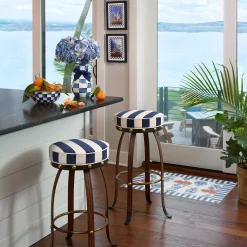 Online MacKenzie-Childs Flatiron Counter Stool - Navy